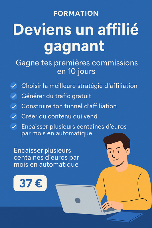 Deviens un affilié gagnant – Gagne tes premières commissions en 10 jours