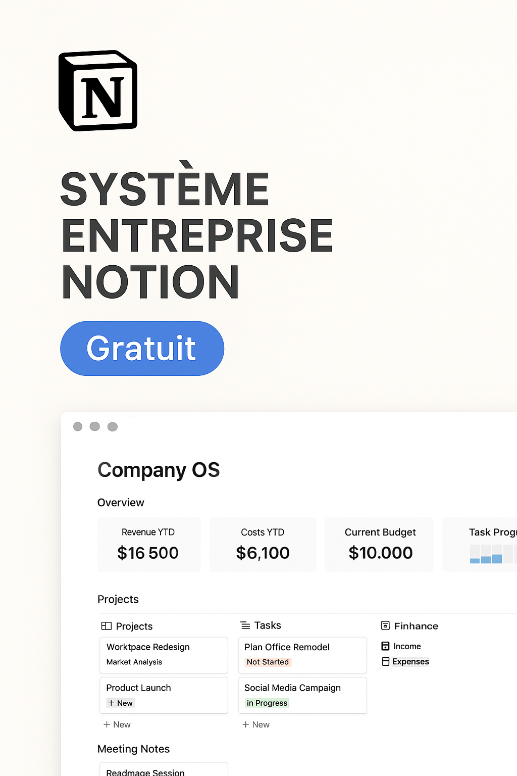 Système d’Organisation d’Entreprise - Notion