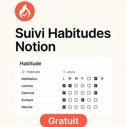 Suivi d’Habitudes - Template Notion Gratuit