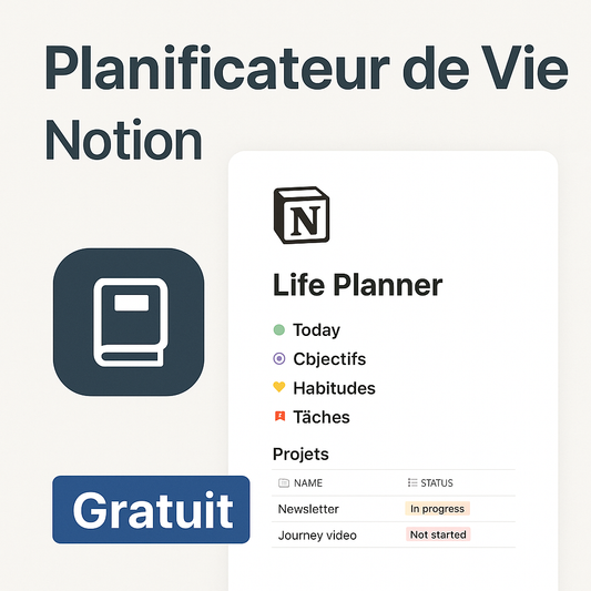 Planificateur de Vie - Template Notion Gratuit
