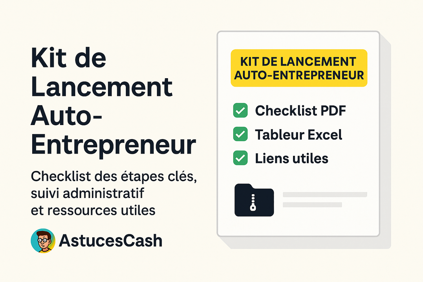 Kit de Lancement Auto-Entrepreneur – AstucesCash